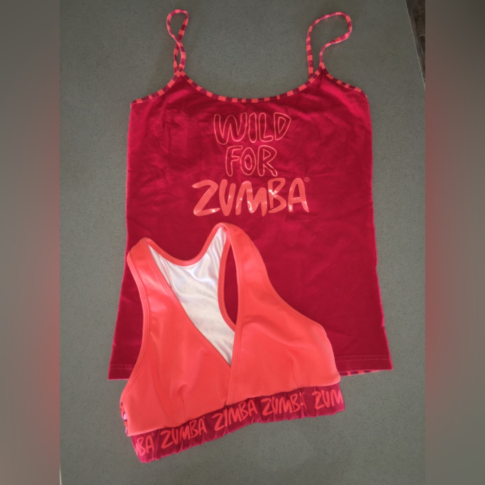 Zumba!! “Wild For Zumba” tank top and Sports Bra bundle.
